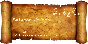 Salamon Áron névjegykártya
